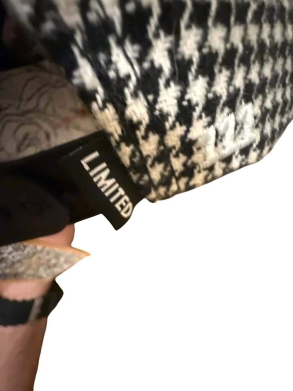 Daniel Luu Bay Area SnapBack limited edition hat black and white houndstooth - Picture 6 of 9
